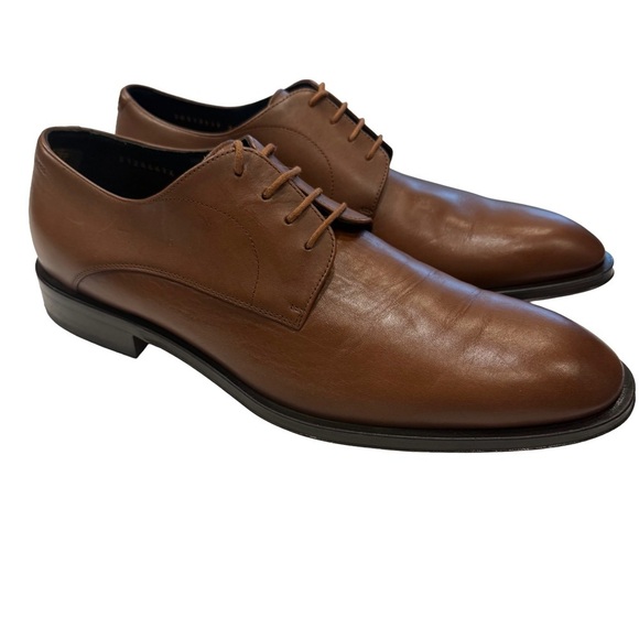Boss Men’s Brown Leather Derby Oxford Lace Up Shoes Size 9.5 main image 7
